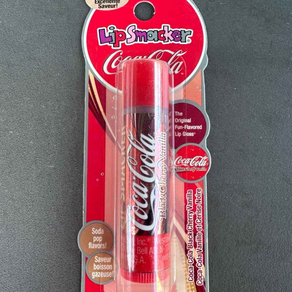 Vintage Coca-Cola Black Cherry Vanilla Lip Smacker Lip Balm made in the USA RARE